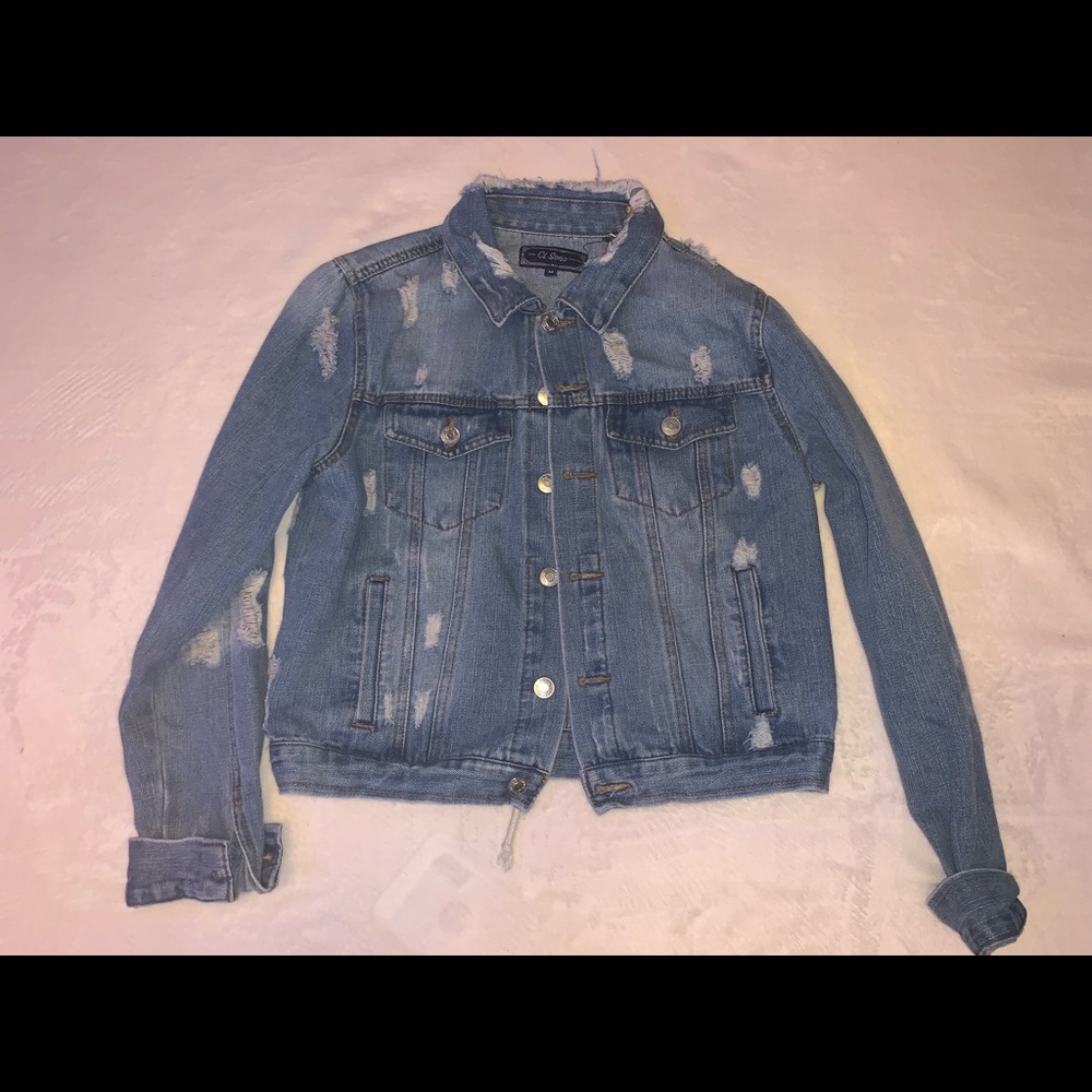 Ripped Jean Jacket